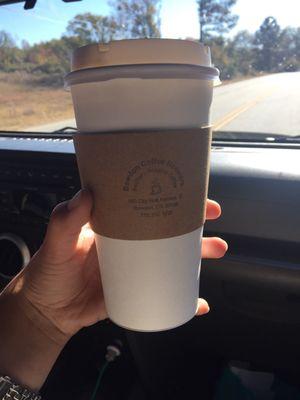 Friendly staff, I was disappointed with the coffee, it might just be that it's very bold coffee. Also the cookie we bought was very hard.