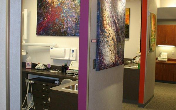 Contemporary Artwork fills the Office