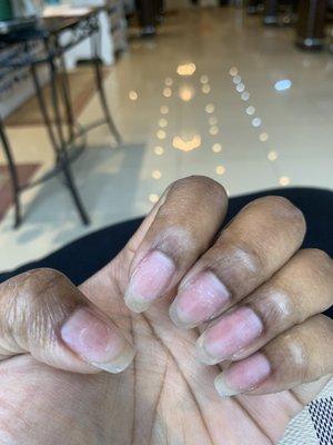 This is what you get for their $30 manicure