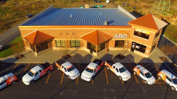 Arc Contracting Headquarters, Replacement windows, Roofing repair and replacement and Bath & shower replacement