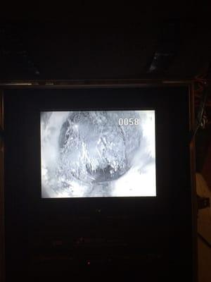 View from our sewer camera.