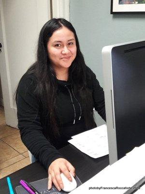 Jacqueline Contreras, clinic manager, makes sure the clinic is operating smoothly:)