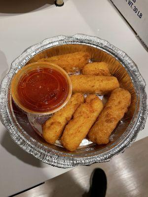 Battered mozz sticks