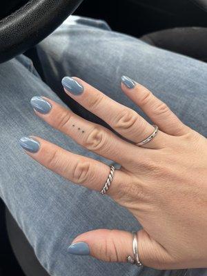 Blue gel Nails