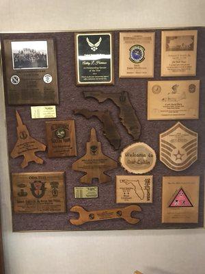 We have a large variety of wooden plaques to choose from. Prices include custom personalization.