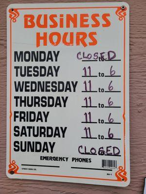 Business hours