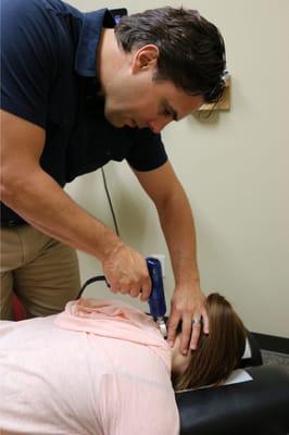 Dr. Troy Norris is versed in many different adjusting techniques such as the low force Impulse Tool similar to the "Activator" method.