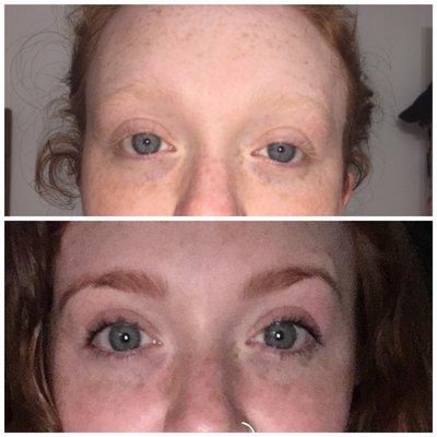 MY AMAZING BEFORE AND AFTER BROW AND LASH TINT -by Chanda