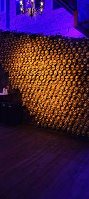 The Skull wall is very cool,  but the lower section is looking a little worn & shabby.