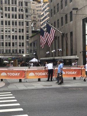 Today show filming