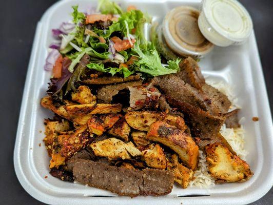 Gyro and Chicken Shawarma Combo (to-go)