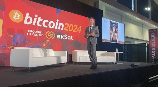 Matt Hamilton spoke about cryptocurrency and securities laws at the Bitcoin2024 convention in Nashville, TN