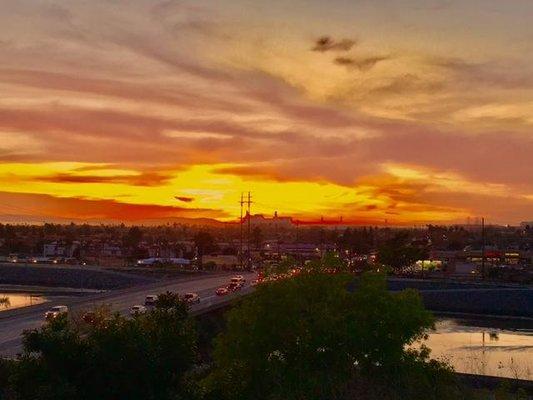 from Vista Park at sunset