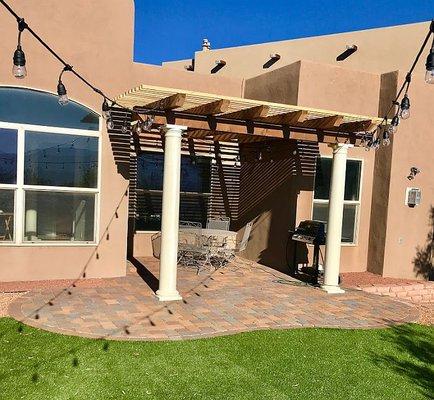 Paver Patio and Pergola