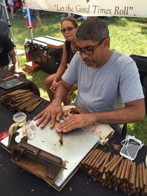 Rolling cigars!