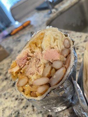 Chicken burrito