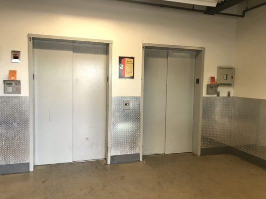 Freight elevators are available