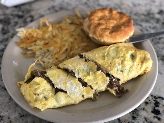 Philly Steak Omelette