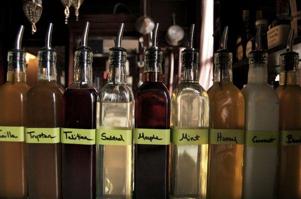 handmade flavorings for drinks @ PX