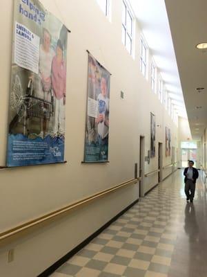 Beautiful hallway of the front reception building