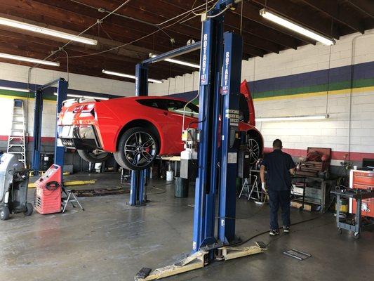 2015 corvette keeping it maintained. Beautiful car