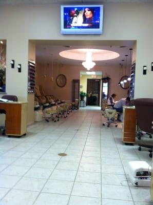 The pedicure area