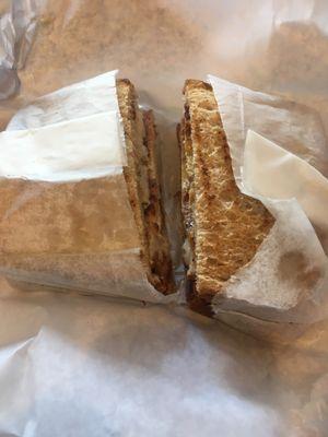 Grilled chicken sandwich on wheat bread with mayo ($8.50)