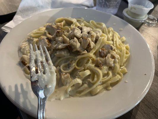 Chicken fettuccine Alfredo