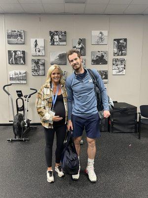 Andy Murray training at Catalyst Performance and meeting our staff