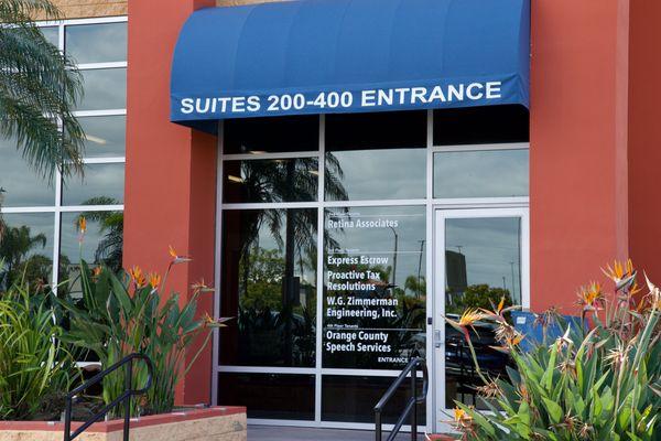 Front Entrance - Retina Associates of Southern California