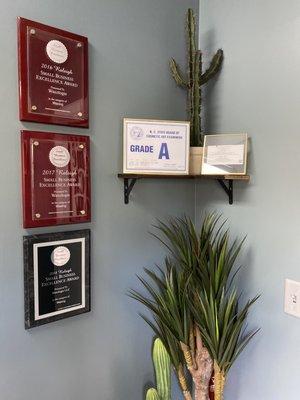 Awards and Salon Licenses