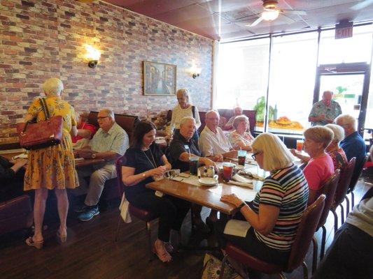 Some of the residents who attended the dinner.