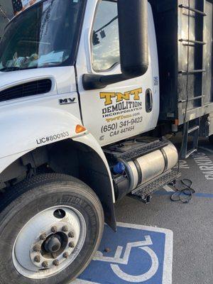 Blocking the only accessible parking in this section of Lakeshore Avenue in Oakland