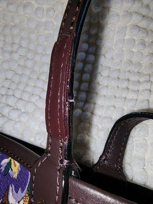 Side of strap repair