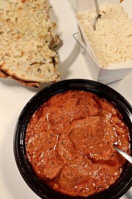 Chicken Tikka Masala and rice