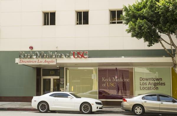 Keck Medicine of USC, Downtown Los Angeles, located at 830 S. Flower St, Los Angeles, CA 90017, exterior