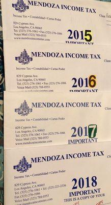 Mendoza Income Tax