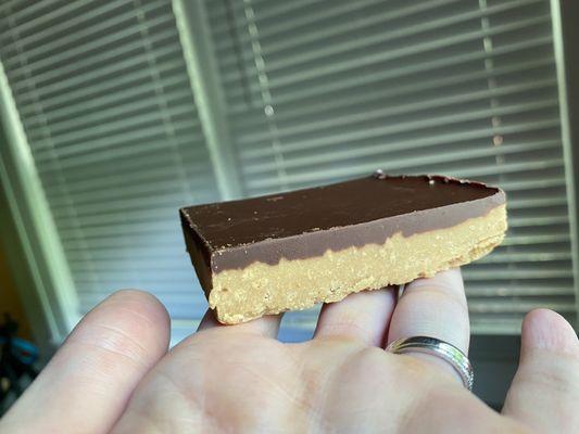 Peanut butter bar (gluten free). Omg omg this is my new go-to treat!!!!