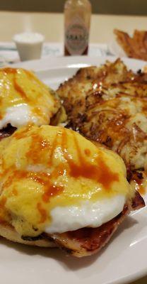 Eggs Benedict W/ Potato pancakes