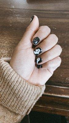 Halloween gel nail design