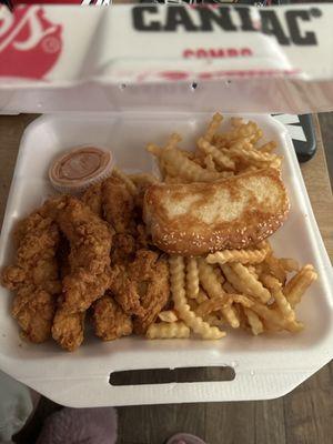 The Caniac Combo - 6 Chicken Fingers w/o the extra sauce.