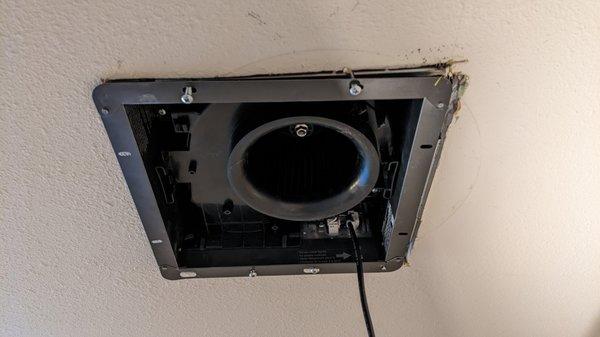 Install by electrician: partially flush with drywall, partially recessed...all yikes.