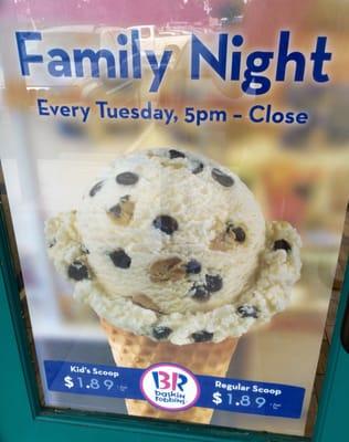 Family Night EVERY Tuesday :)