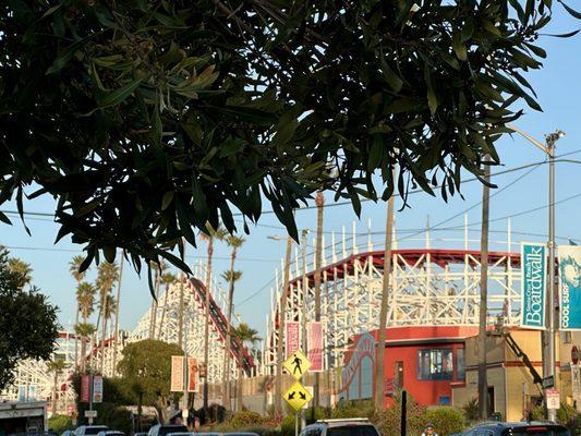 When the coaster disappeared in a tunnel I silently begged for it to be over- scary FUN!