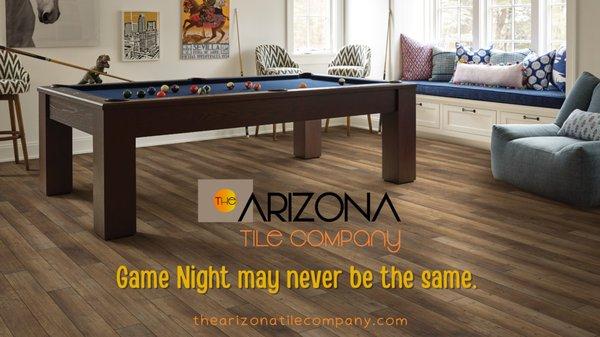 Hardwood Floors for game rooms and man caves.