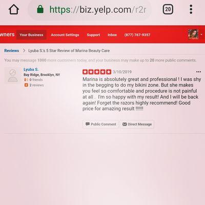 Yelp delete this review