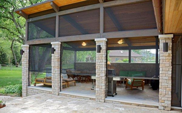 Motorized Outdoor Shades extend your living space.