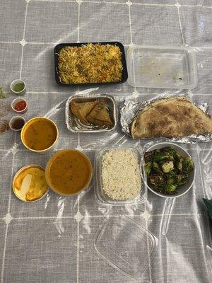 Indian take out night