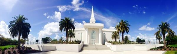 A beautiful day to attend the LDS Orlando Temple!