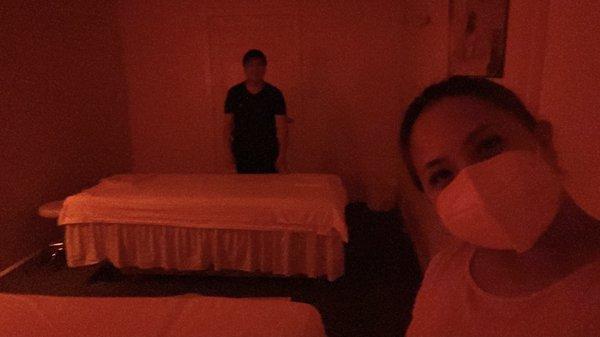 Couples massage room